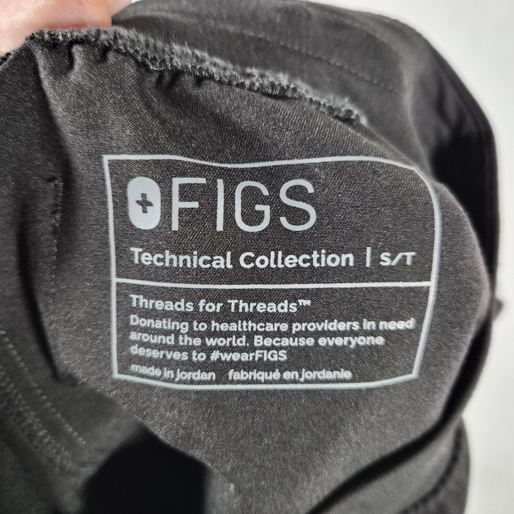 FIGS Technical Collection Yola Skinny Scrub Pants Black Women's Small Tall... - Picture 12 of 14